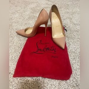 Christian Louboutin So Kate nude heels